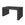 HOME DELUXE Houten bank LORA Zwart - 78 cm