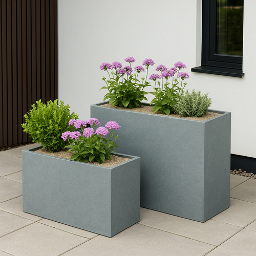 Flourify plantenbak - Fibreclay - set van 2 - 75 / 85 cm - vtwonen shop