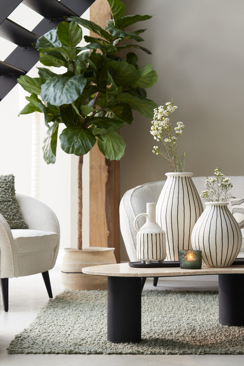 Light & Living vaas DIPHU - Ø23.5x43cm - wit - vtwonen shop