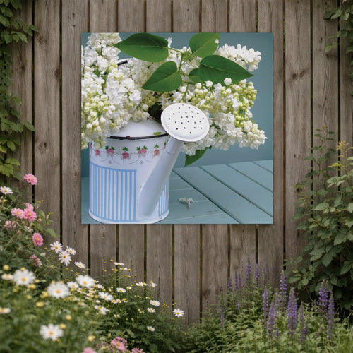 Art for the Home Buitencanvas - Gieter Bloemen - 50x50cm