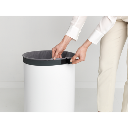 Brabantia Wasbox - 60L - kunststof deksel - white - vtwonen shop