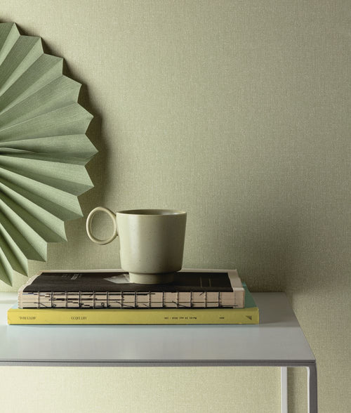 Masureel behang effen groen - 53 cm x 10.05 m - 630778 - vtwonen shop