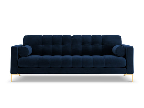 Cosmopolitan Design Bank Bali 3-zits, flueel, koningsblauw - 96x177x75cm