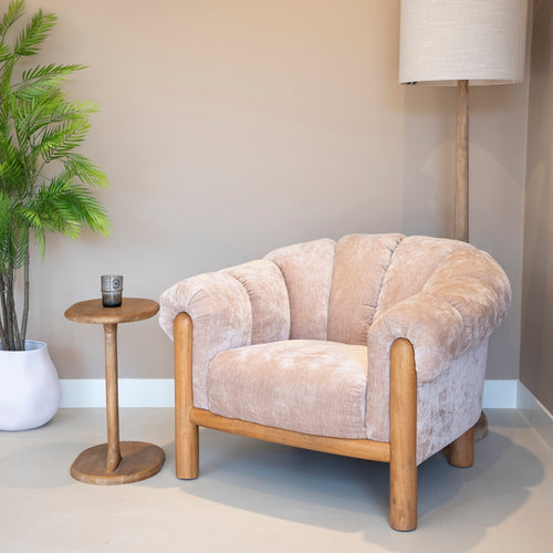 DÉJA Living Fauteuil Odda - Beige Stof - 101x100x80cm