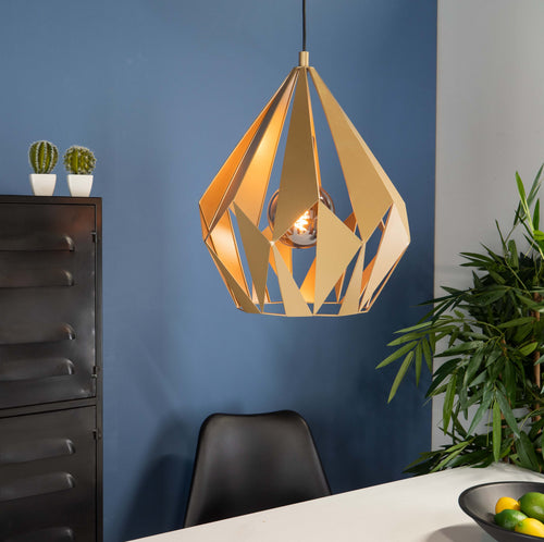 EGLO hanglamp Carlton - e27 - ø 38,5 cm - goud