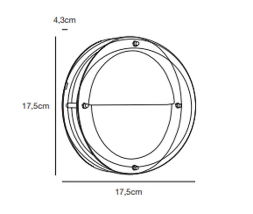 Nordlux Cuba Out Wandlamp Buiten - Ø17,5cm - LED 700lm - 3000K - IP54 - Zwart - vtwonen shop
