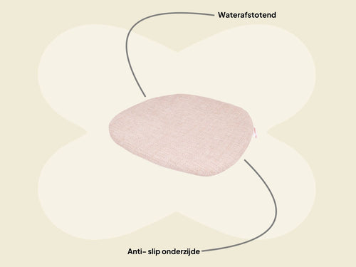 Maximavida stoelkussen Cuyp 39 x 40 x 3 cm - waterafstotend - 2 stuks