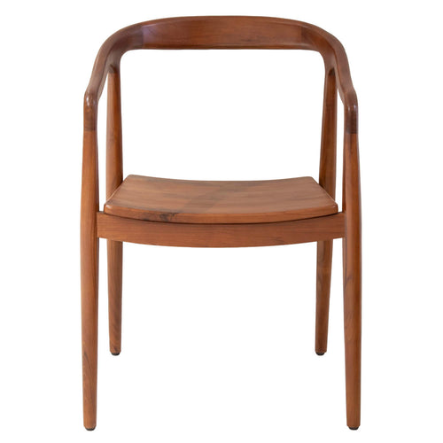 DÉJA Living Tuinstoel Lasse - Walnoot Hout - Set van 2
