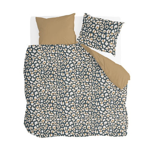 Byrklund - Dekbedovertrek Lazy Leopard - 200x220 cm - Okergeel - vtwonen shop