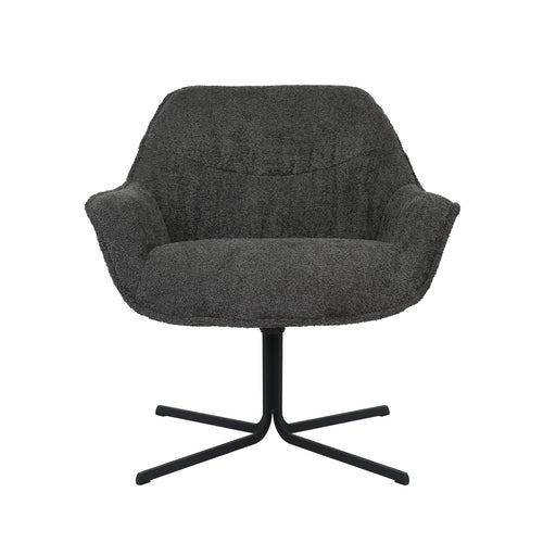 Starfurn  fauteuil Mila - grijs - 77x80x52cm