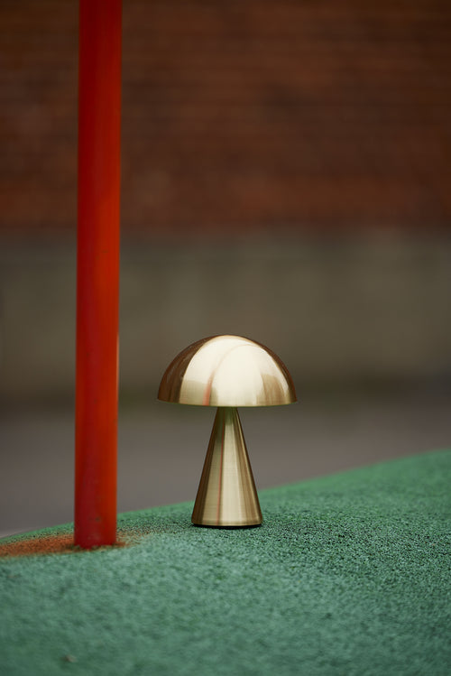 Hübsch draagbare lamp Mush - ijzer/polycarbonaat - ø15xh20cm led