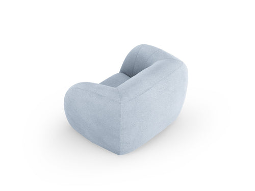 Cosmopolitan Design Fauteuil Essen boucle, lichtblauw - 95x130x86cm