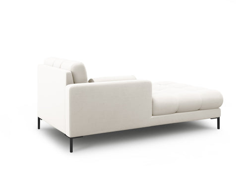 Cosmopolitan Design linker meridiaan Bali structurele stof, lichtbeige - 185x102x75cm