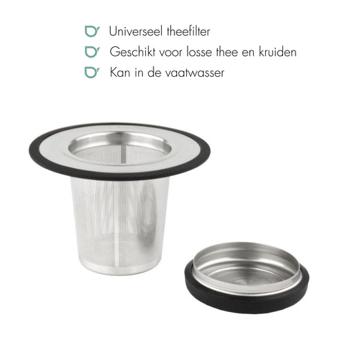 Bredemeijer - Theefilter met onderzetter RVS - vtwonen shop