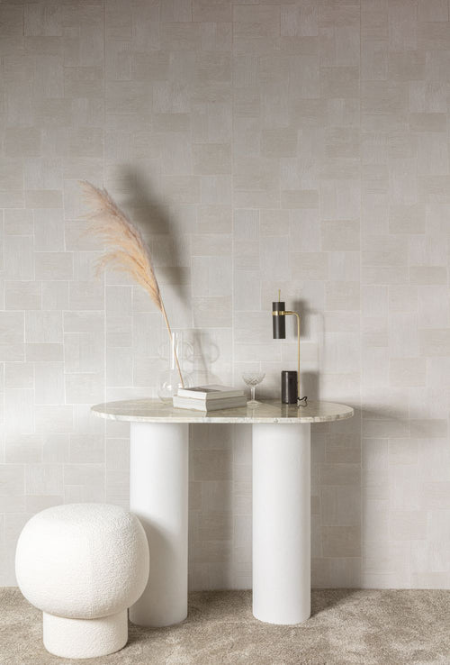 Masureel behang met structuur grijs - 53 cm x 10.05 m - 630819 - vtwonen shop