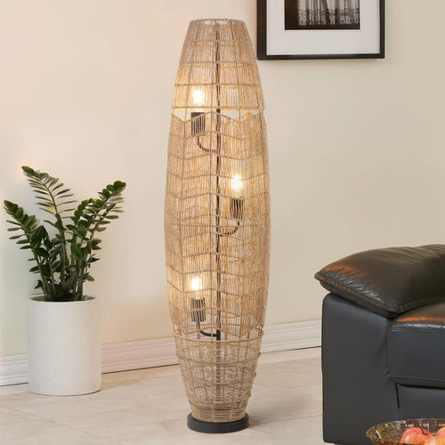 HOME DELUXE Vloerlamp van jute KIKO - Natuurlijk - vtwonen shop