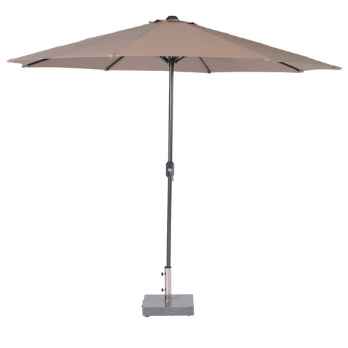 Lotus parasol - Ø300 cm - carbon black - taupe - vtwonen shop