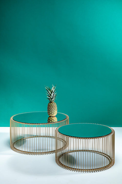 Kare Design Salontafel Wire messing (2/Set) - vtwonen shop