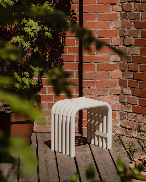 noo.ma Nokk designkruk Forest Green - staal, 45 x 45 x 34 cm