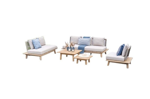 6-persoons loungeset - Lunar - acaciahout - Garden Impressions
