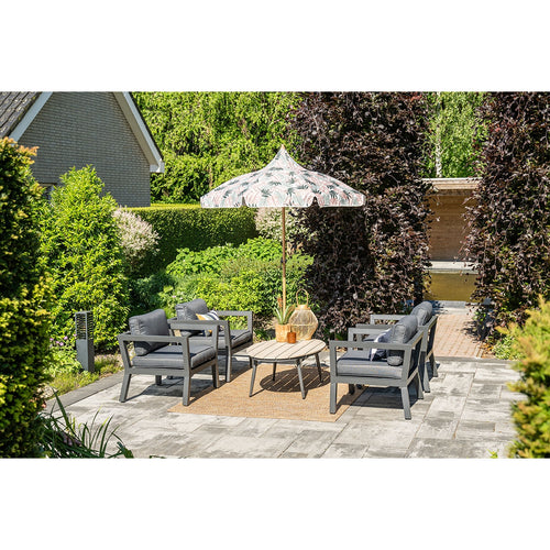 5-delige loungeset Ridge –4 luxe lounge fauteuils inclusief salontafel - vtwonen shop