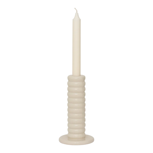 Urban Nature Culture kandelaar Tebongo, off white - Ø 10 * 19 cm