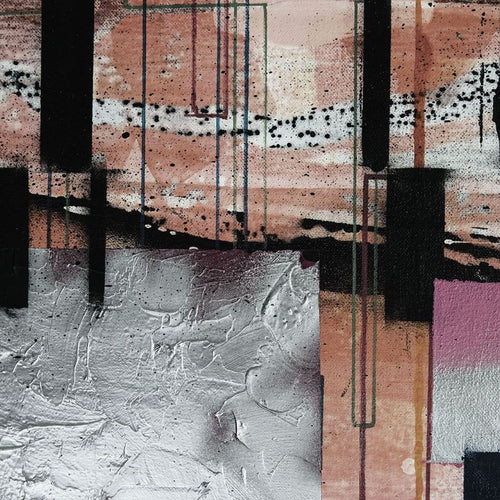 Sanders & Sanders fotobehang kunst zalm roze - 500 x 280 cm - 612378
