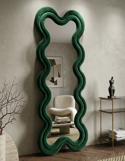 Mauro Ferretti Wandspiegel - 58x4x160 cm - Groen