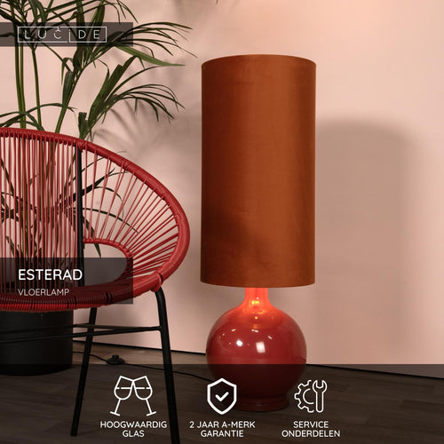 Lucide vloerlamp ESTERAD - 1xE27 - Oranje