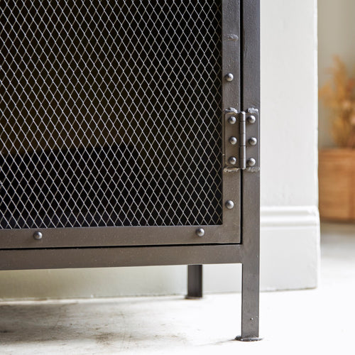 Tikamoon Kast met metaalgaas - Zwart