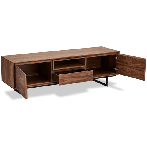 Furnhouse tv-meubel Tokyo - Amerikaanse walnoot - MDF, Amerikaans walnootfineer - 45x160x50