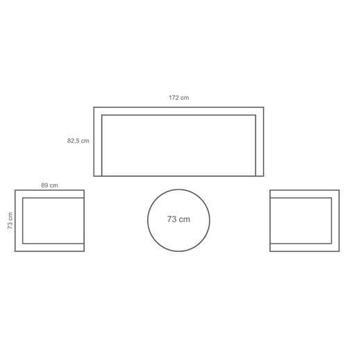 Taste by 4 Seasons loungeset Albano latte 4-delig - vtwonen shop