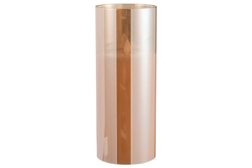 J-Line lamp blinkend - glas - goud -  large - LED lichtjes