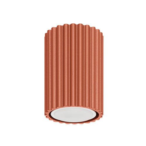 Sollux Lighting Plafondlamp KARBON 10 rood oker - 6,5x6,5x10cm