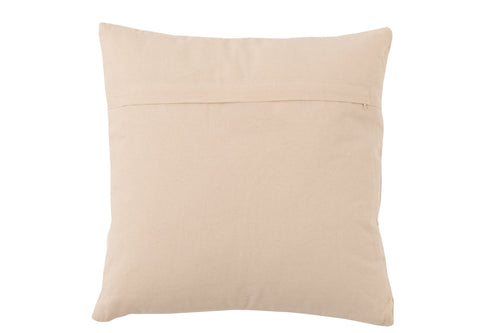 J-Line kussen Cosy - katoen - beige - large