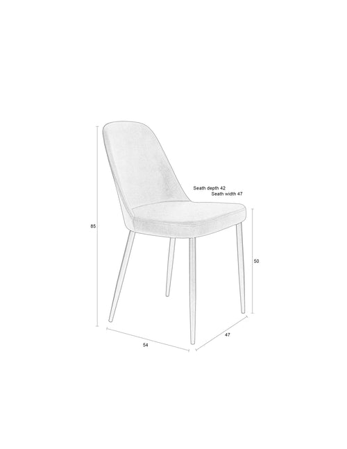 Housecraft Living Alana Eetkamerstoelen Bruin - Set van 2 - vtwonen shop