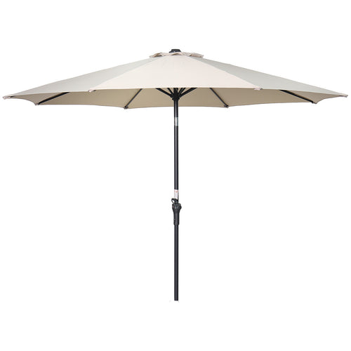 Lotus parasol - Ø300 cm - carbon black - ecru