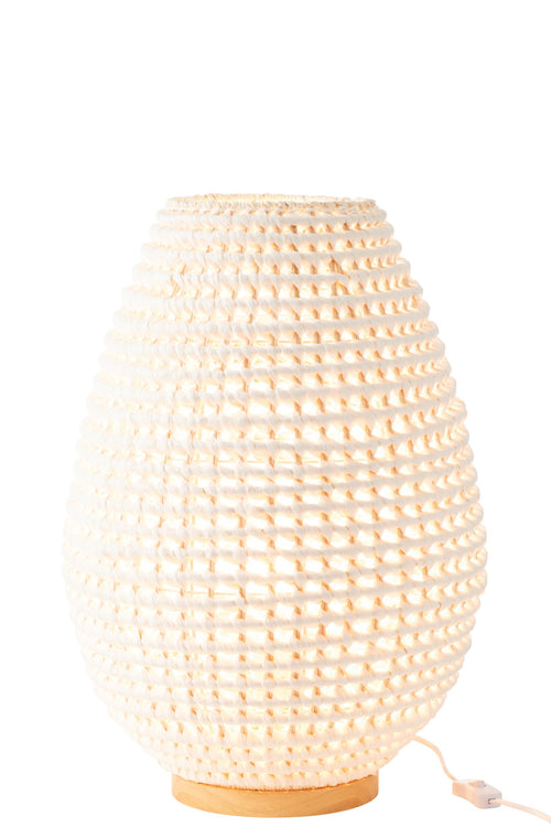 J-Line lamp Getwist - metaal - wit