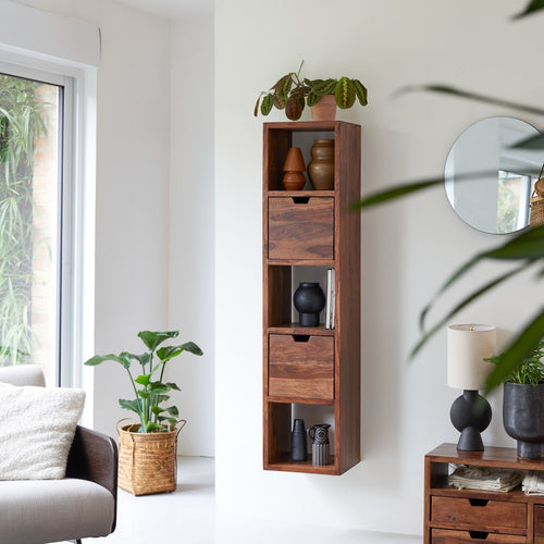 Tikamoon Massief palissander wandplank - Bruin - vtwonen shop