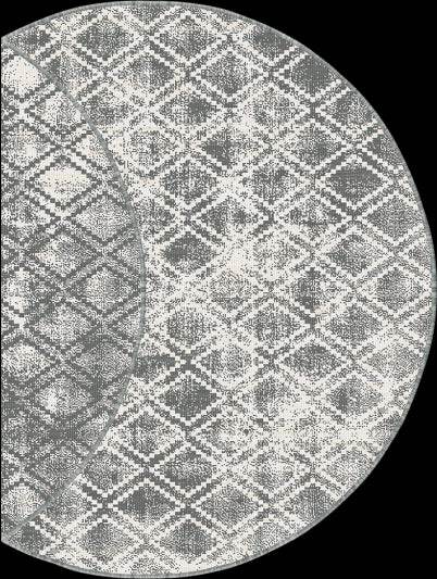 Rond Buitenkleed Frost - Grijs/wit - dubbelzijdig - EVA Interior - 200 x 200 cm - vtwonen shop