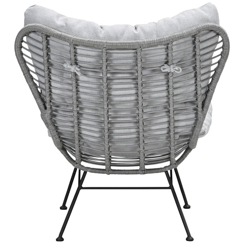 Libelle wicker relax tuinstoel - taupe - valley sand