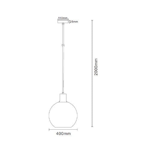 Artdelight Hanglamp Rosario 40 - Titan