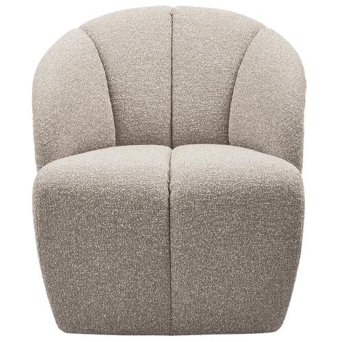 WOOOD draaifauteuil Mojo - Bouclé - Beige Melange - 75x68x77