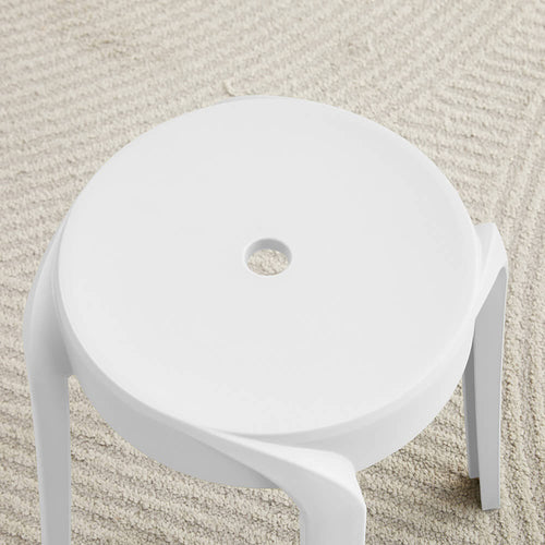 Home Deluxe | Kruk NIVO - Wit, set van 2 | Stapelbaar