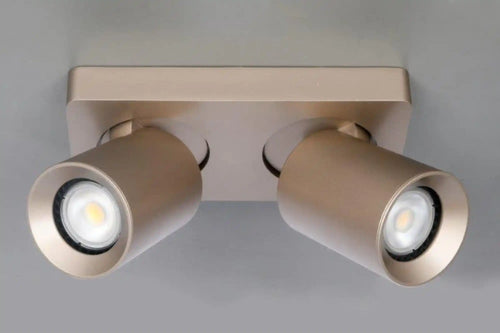 Artdelight spot Megano - 2 lichts - 20  x 11.5   cm - champagne - vtwonen shop