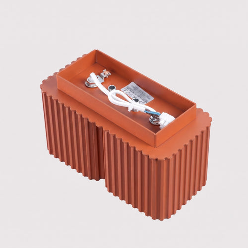 Sollux Lighting Plafondlamp RIFF 2 rode oker GU10 - 20,5x10x12cm