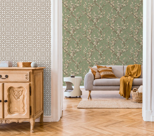 Sanders & Sanders behang geometrische vormen donker beige - 53 cm x 10 m - 640201 - vtwonen shop