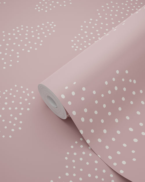 ESTAhome behang wolkjes roze - 50 x 900 cm - 131226