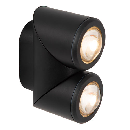Lucide wandspot ERIN - Geïntegreerde LED - Zwart