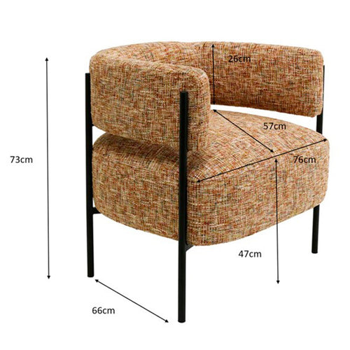 Kare Design Fauteuil Lilja Melange